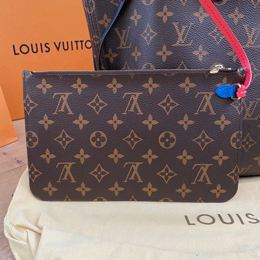 🦩FLAMINGO NEVERFULL MM W/ POUCH!🦩 RARE New Bag! - Picture 11 of 16